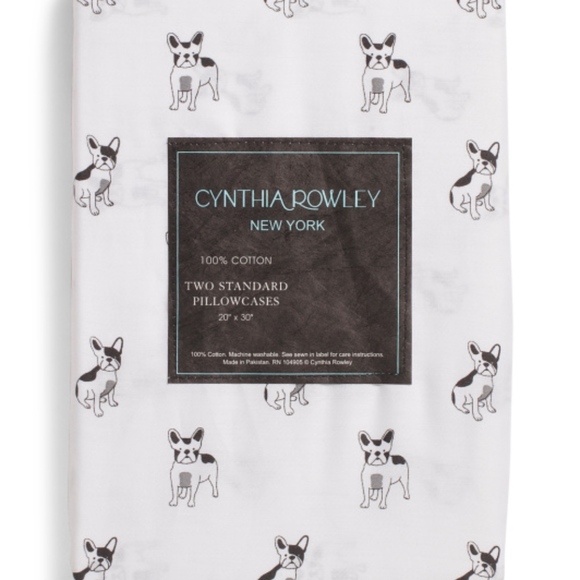 Cynthia Rowley Other - Cynthia Rowley Bulldog Pillowcases Frenchie